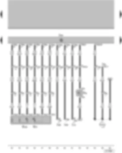 Wiring Diagram  VW PARATI 2006 - Clutch pedal switch - accelerator position sender - accelerator position sender 2 - engine control unit