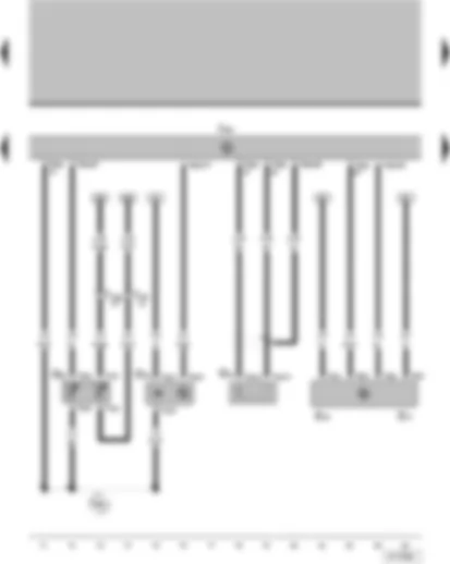 Wiring Diagram  VW PARATI 2014 - Hall sender - intake air temperature sender - knock sensor 1 - intake manifold pressure sender - intake manifold pressure sender - engine control unit