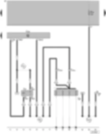 Wiring Diagram  VW PARATI 2005 - Glow plug relay - engine control unit - engine glow plug