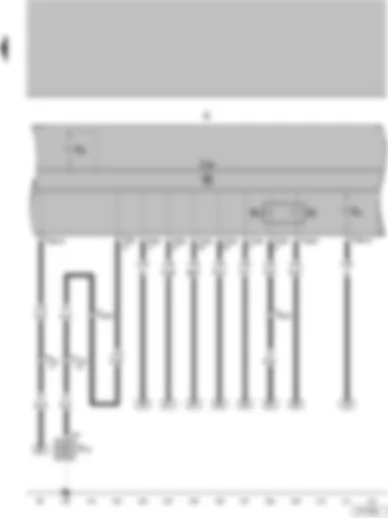 Wiring Diagram  VW PARATI 2014 - Oil pressure switch - fuel gauge - coolant temperature gauge - dash panel insert - oil pressure warning lamp