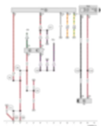 Wiring Diagram  VW PASSAT CC 2009 - Brake light switch - ABS control unit - Engine control unit