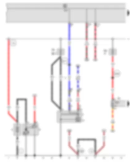 Wiring Diagram  VW PASSAT CC 2009 - Battery - Starter - Alternator - Onboard supply control unit - Fuse holder C