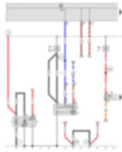 Wiring Diagram  VW PASSAT CC 2009 - Battery - Starter - Alternator - Onboard supply control unit - Fuse holder C