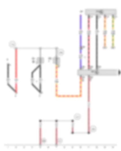 Wiring Diagram  VW PASSAT CC 2009 - Battery - Starter - Alternator - Steering column electronics control unit