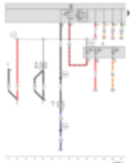 Wiring Diagram  VW PASSAT CC 2009 - Fuse holder B