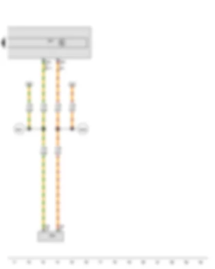 Wiring Diagram  VW PASSAT CC 2011 - Air conditioning system control unit - Data bus diagnostic interface