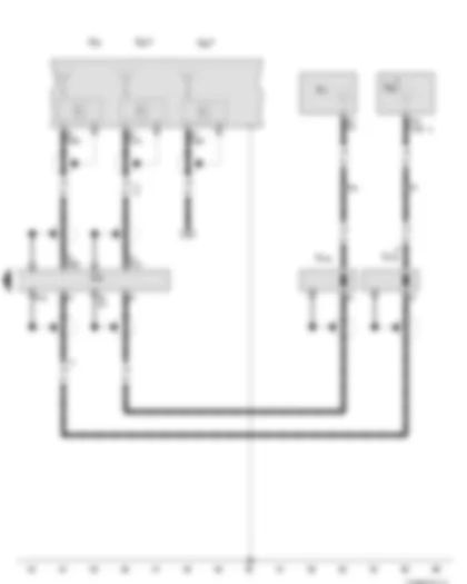 Wiring Diagram  VW PASSAT CC 2010 - Control unit with display for radio and navigation - Aerial - GPS aerial - Telephone aerial - Radio aerial 2 - Left aerial module - Right aerial module