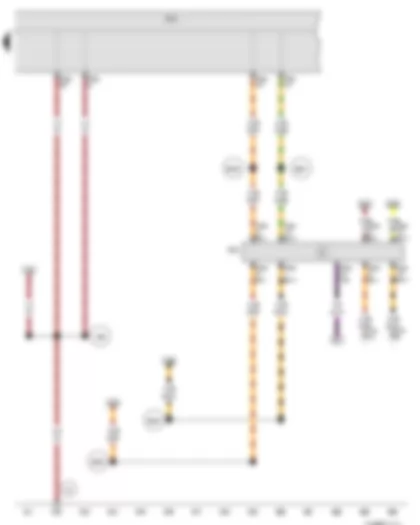 Wiring Diagram  VW PASSAT CC 2010 - Onboard supply control unit - Data bus diagnostic interface