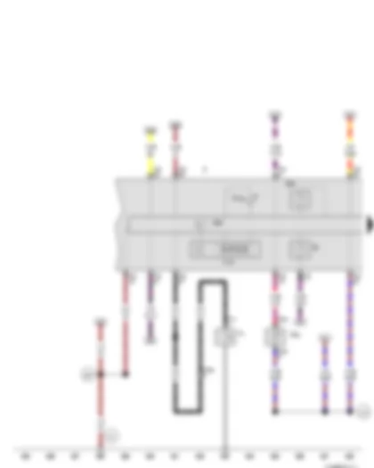 Wiring Diagram  VW PASSAT CC 2010 - Fuel gauge - Charge air pressure gauge - Dash panel insert - Electronic power control fault lamp