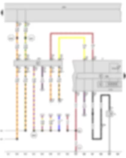 Wiring Diagram  VW PASSAT CC 2012 - Data bus diagnostic interface - Dash panel insert - Electronic power control fault lamp