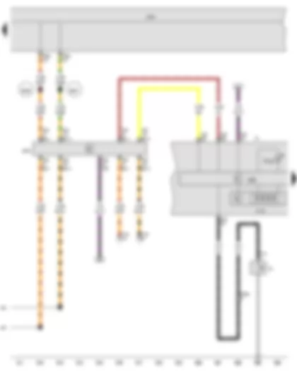 Wiring Diagram  VW PASSAT CC 2010 - Data bus diagnostic interface - Dash panel insert - Electronic power control fault lamp