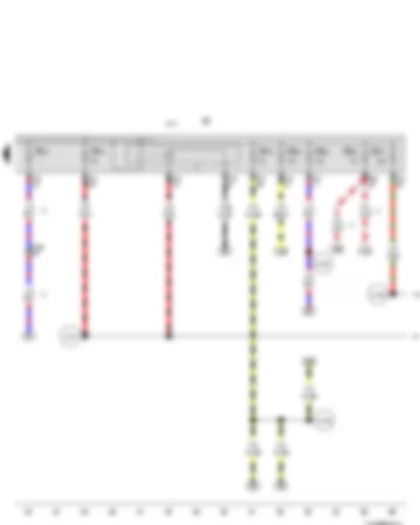 Wiring Diagram  VW PASSAT CC 2012 - Terminal 30 voltage supply relay - Fuse holder B