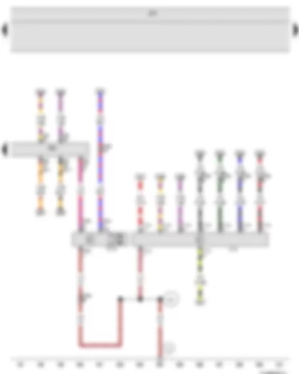 Wiring Diagram  VW PASSAT CC 2012 - Onboard supply control unit - Engine control unit