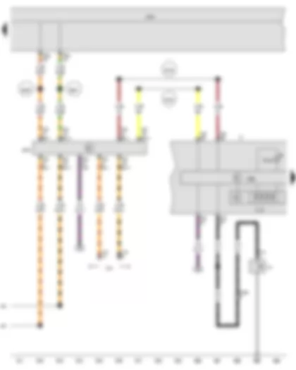 Wiring Diagram  VW PASSAT CC 2014 - Data bus diagnostic interface - Dash panel insert - Electronic power control fault lamp