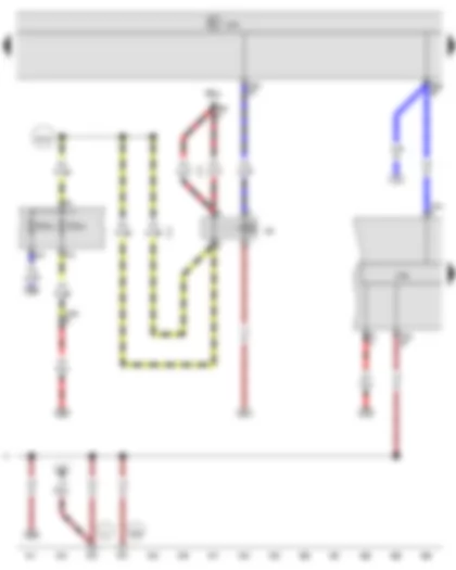 Wiring Diagram  VW PASSAT CC 2014 - X-contact relief relay - Heater control unit