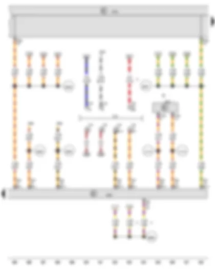 Wiring Diagram  VW PASSAT CC 2014 - Onboard supply control unit - Data bus diagnostic interface