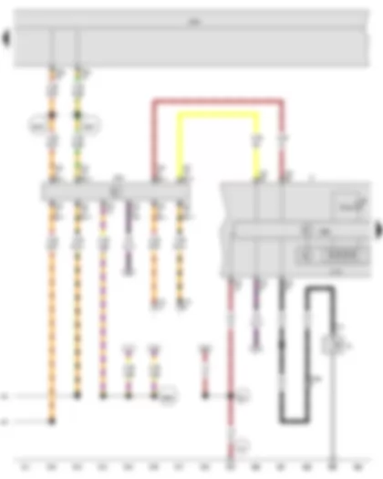Wiring Diagram  VW PASSAT CC 2013 - Data bus diagnostic interface - Dash panel insert - Electronic power control fault lamp