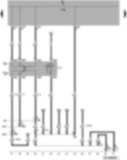 Wiring Diagram  VW PASSAT CC 2008 - Switches and instruments illumination regulator - headlight range control regulator - button illumination bulb