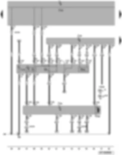 Wiring Diagram  VW PASSAT CC 2008 - Immobilizer reading unit - electronic steering column lock control unit - steering column electronics control unit - electronic ignition lock - ignition key withdrawal lock solenoid - onboard supply control unit