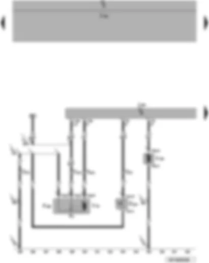 Wiring Diagram  VW PASSAT CC 2008 - Rear lid handle release button - rear lid central locking motor - tank filler flap locking motor