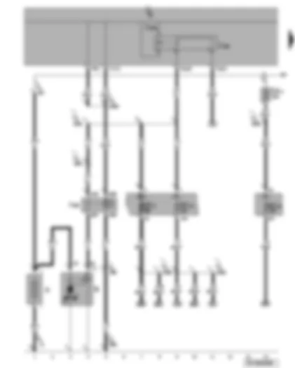Wiring Diagram  VW PASSAT CC 2011 - Battery - starter - terminal 15 voltage supply relay - terminal 50 voltage supply relay - fuses