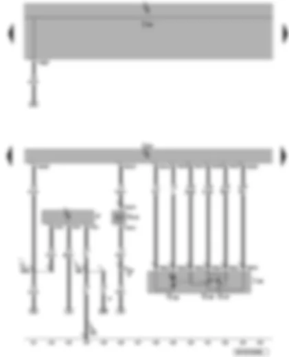 Wiring Diagram  VW PASSAT CC 2011 - Engine control unit - throttle valve module - fuel pressure regulating valve - brake light switch