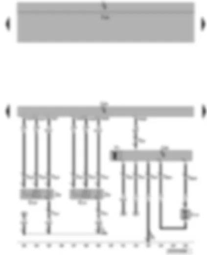 Wiring Diagram  VW PASSAT CC 2014 - Engine control unit - Lambda probe after catalytic converter - radiator fan