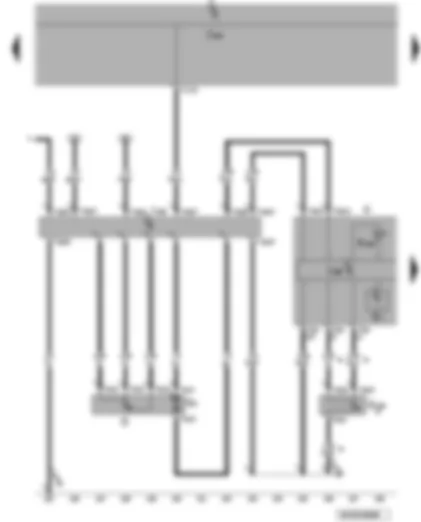 Wiring Diagram  VW PASSAT CC 2011 - Fuel pump control unit - dash panel insert - fuel gauge - fuel system pressurisation pump