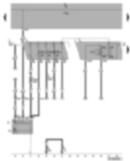 Wiring Diagram  VW PASSAT CC 2013 - Alternator - terminal 30 voltage supply relay - fuses