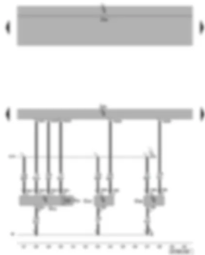 Wiring Diagram  VW PASSAT CC 2016 - Engine control unit - exhaust gas recirculation valve - exhaust gas recirculation potentiometer - position sender for charge pressure positioner
