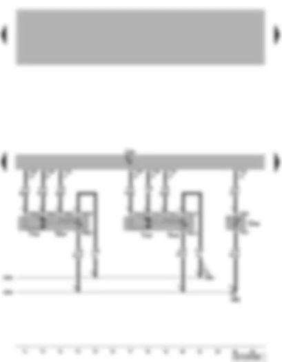 Wiring Diagram  VW PASSAT CC 2008 - Climatronic control unit - front air distribution flap control motor - evaporator temperature sender - potentiometer for fresh air/air flow flap control motor - fresh air/air flow flap control motor