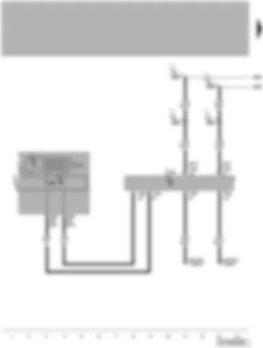 Wiring Diagram  VW PASSAT CC 2011 - Dash panel insert - multifunction display - data bus diagnostic interface - self-diagnosis connection