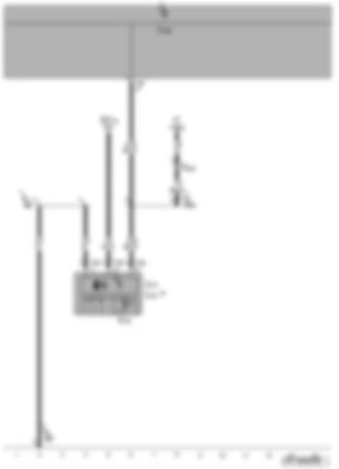Wiring Diagram  VW PASSAT CC 2011 - Transformer with socket - internal 230 V - 115 V socket - electric socket warning lamp