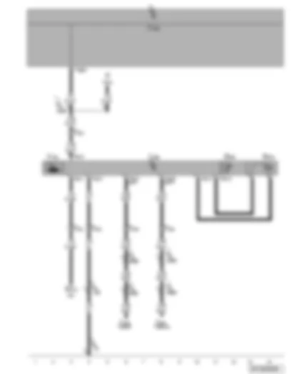 Wiring Diagram  VW PASSAT CC 2017 - All-wheel drive control unit - oil pressure and oil temperature sender - coupling opening control valve - Haldex coupling pump