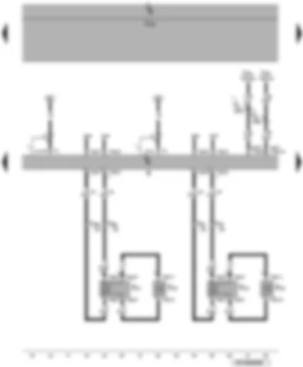 Wiring Diagram  VW PASSAT CC 2010 - Radio - front loudspeaker - data bus diagnosis interface