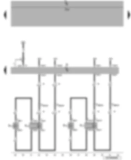 Wiring Diagram  VW PASSAT CC 2010 - Radio - rear left and right loudspeaker