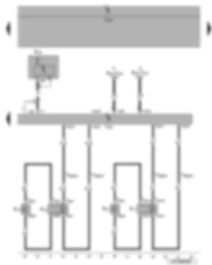 Wiring Diagram  VW PASSAT CC 2010 - Control unit with display for radio and navigation system - navigation system aerial - rear left and right loudspeaker - mobile telephone operating electronics control unit