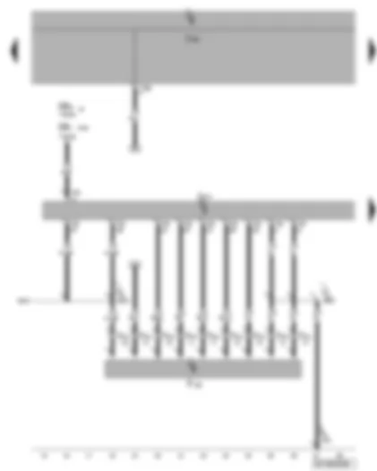 Wiring Diagram  VW PASSAT CC 2014 - Multifunction switch - automatic gearbox control unit
