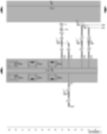 Wiring Diagram  VW PASSAT CC 2008 - Mechatronic unit for dual clutch gearbox - gearbox oil temperature sender - temperature sender in control unit - self-diagnosis connection