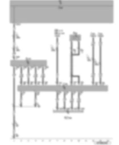 Wiring Diagram  VW PASSAT CC 2009 - Telephone controls control unit - emergency assistance call button - telephone microphone - control unit with display for radio and navigation system