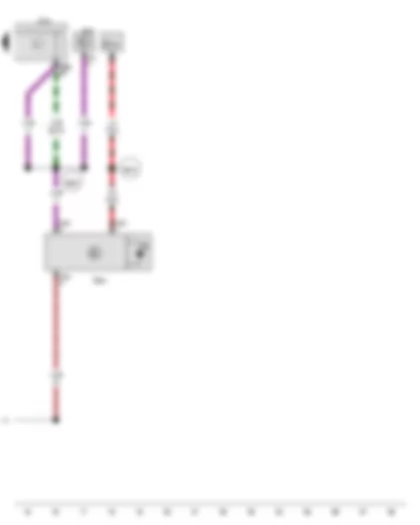 Wiring Diagram  VW PASSAT CC 2014 - Rain and light sensor - Onboard supply control unit