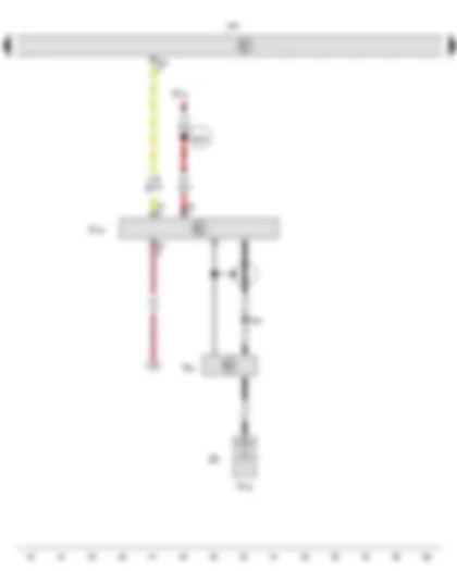 Wiring Diagram  VW PASSAT CC 2012 - Auxiliary heater control unit - Aerial amplifier