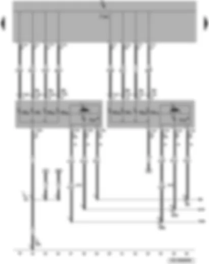Wiring Diagram  VW PASSAT CC 2008 - Left and right headlight