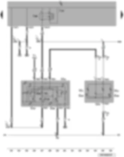 Wiring Diagram  VW PASSAT CC 2008 - Front interior light - rear left reading light - rear right reading light - left centre reading light - right centre reading light - rear interior light
