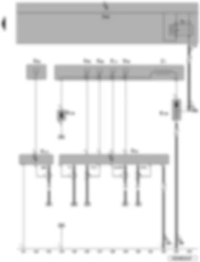 Wiring Diagram  VW PASSAT CC 2011 - Aerials - aerial amplifier - FM frequency filter