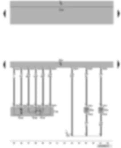 Wiring Diagram  VW PASSAT CC 2014 - Engine control unit - throttle valve module - coolant temperature sender - intake air temperature sender 2