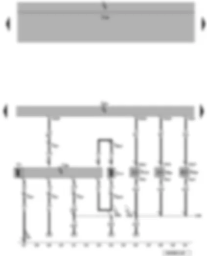 Wiring Diagram  VW PASSAT CC 2016 - Engine control unit - activated charcoal filter system solenoid valve 1 - radiator fan control unit - camshaft adjustment control valve 1 - variable intake manifold changeover valve