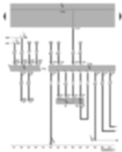 Wiring Diagram  VW PASSAT CC 2013 - Data bus diagnosis interface - fuel pump control unit - fuel gauge sender - self-diagnosis connection