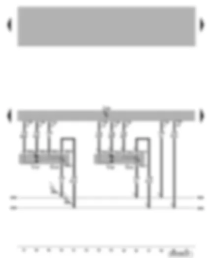 Wiring Diagram  VW PASSAT CC 2008 - Climatronic control unit - defroster flap control motor - right temperature flap control motor