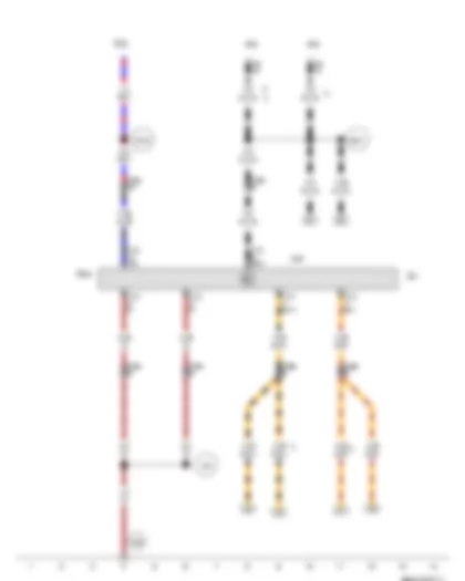 Wiring Diagram  VW PASSAT CC 2010 - Sensor for adaptive cruise control - Adaptive cruise control unit - Sensor heater for adaptive cruise control system